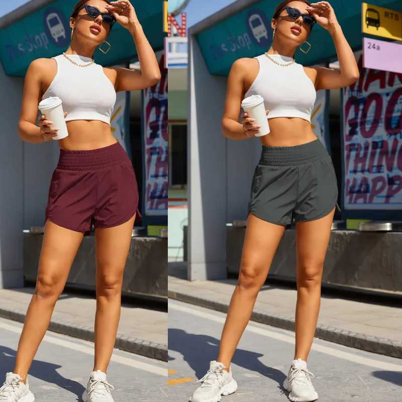 Woman Gym Pants with Pocket Yoga Wear Short High Waist Push Up Fitness Running Sport Outfit Shorts Sportswear Workout Clothing XJ250724