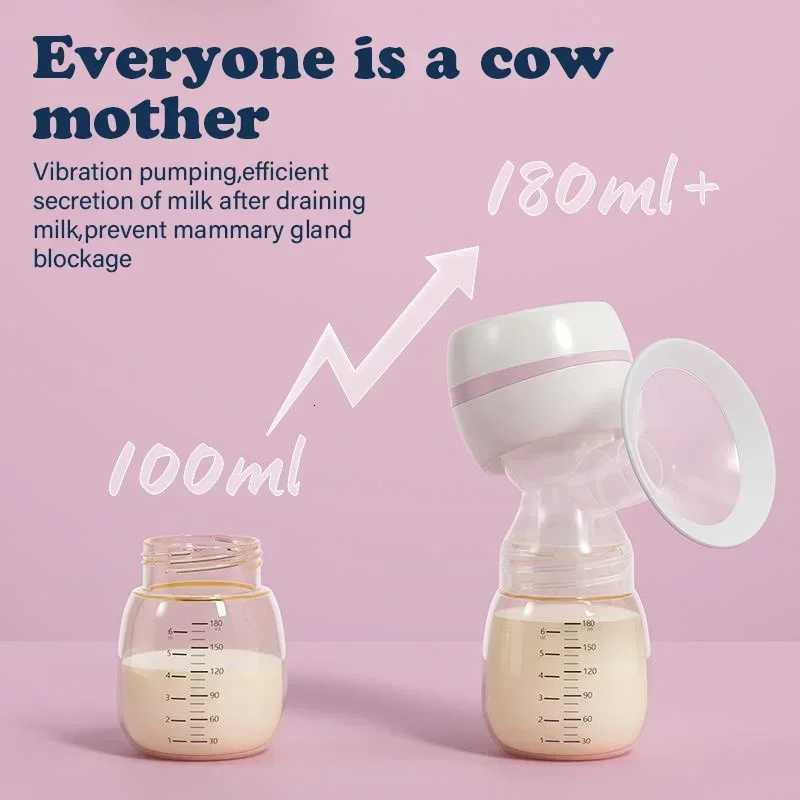 Portable Electric Breast Pump Breast Pump with LED Screen Milk Puller for Breastfeeding Low Noise 180ml Milk Bottle BPA-free X2507241