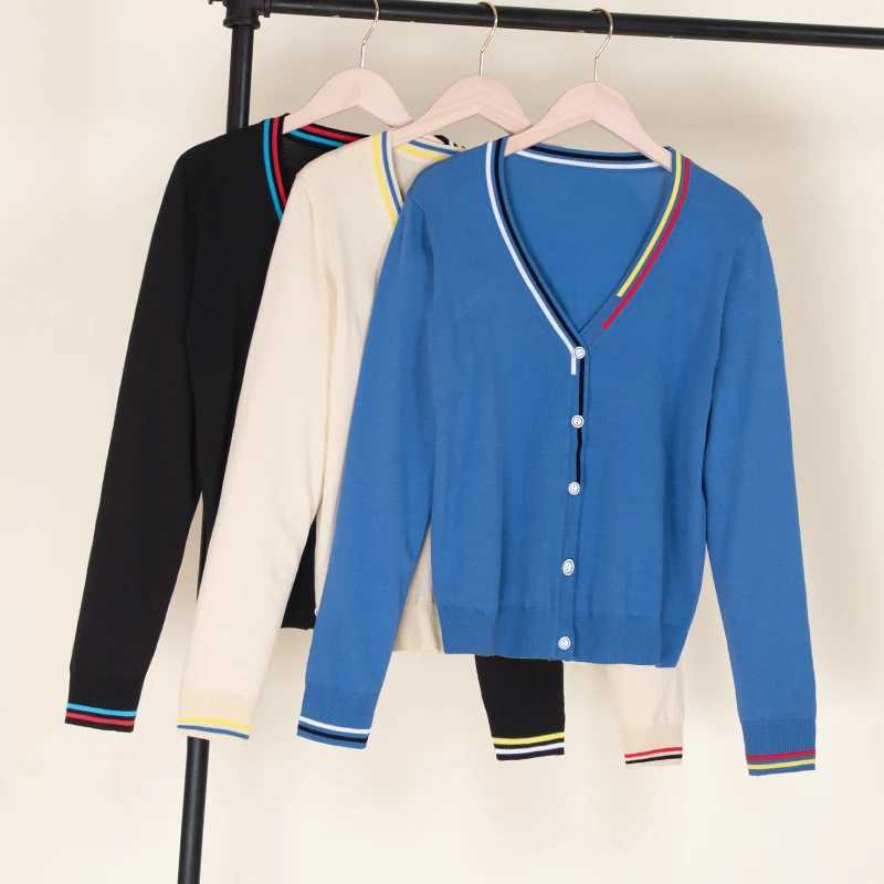 2023 Crochet Top Blouses Tricot Clothing Cropped Korean Fashion Style Cardigan Female Knitted Ladies Sweaters Black Outerwear X2507241