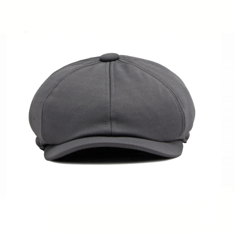 Spring and summer outdoor hats for men British retro fashion octagon casual cap for women simple sboy hat 250723
