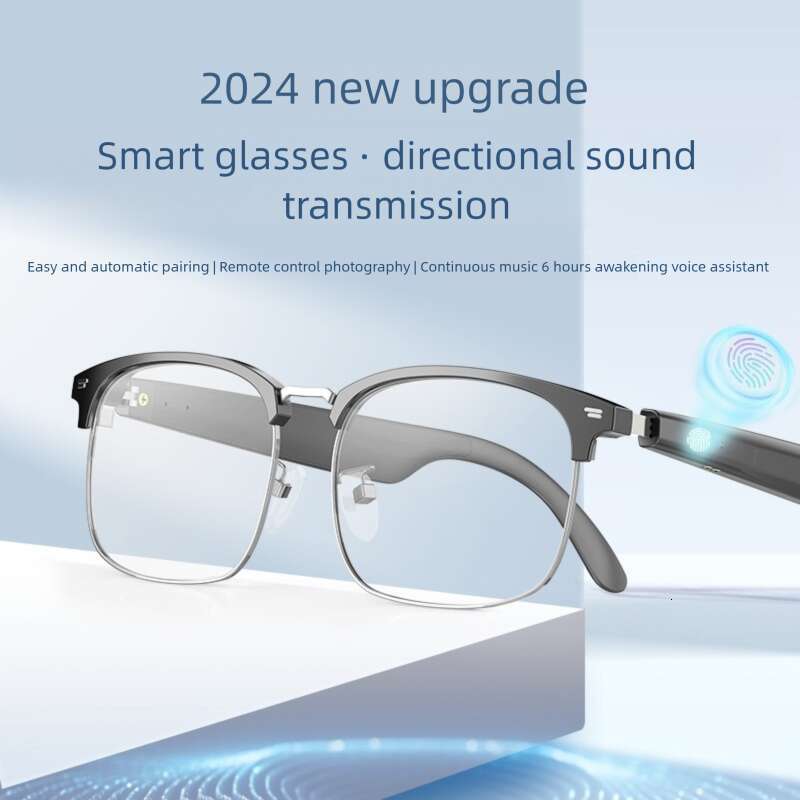 Designer Famous Brand Translation Touch AI Smart Bluetooth Titanium Frame Wireless Multifunctional Driving Call Sunglasses