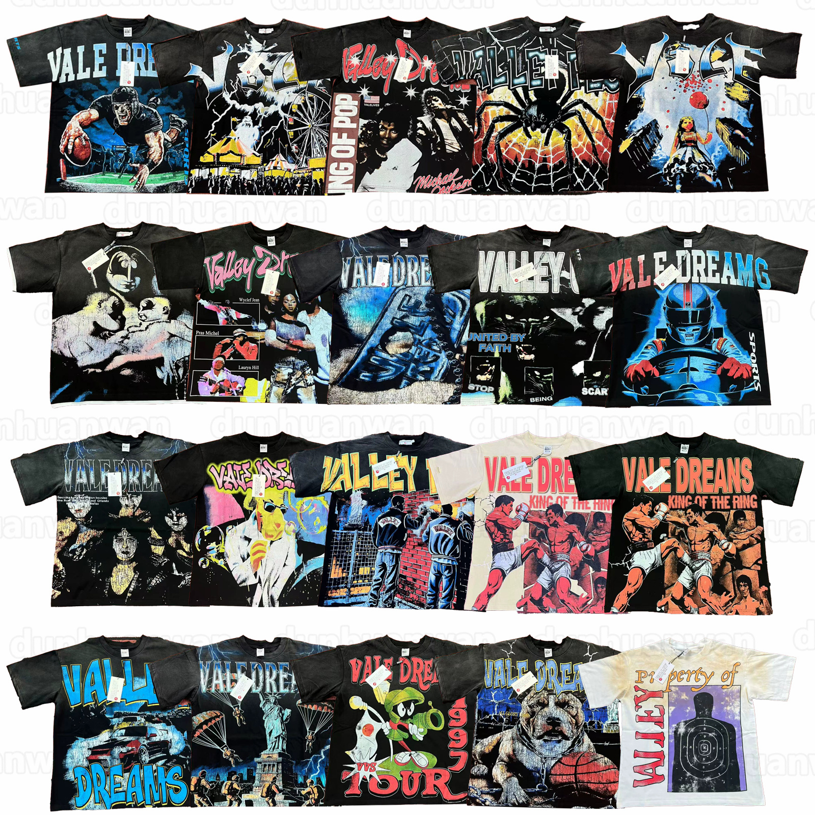 valley t shirt summer designer t shirt for men women vale shirts hip hop round neck short sleeved fashion streetwear graphic tee valley dream party tops clothes