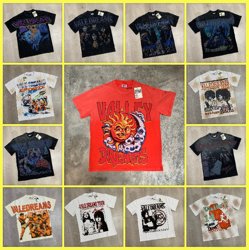 Valley t shirt designer t shirt valley fest summer men shirt hip hop rock tee fashion streetwear tshirt graphic tee y2k shirt valley dream party tshirts