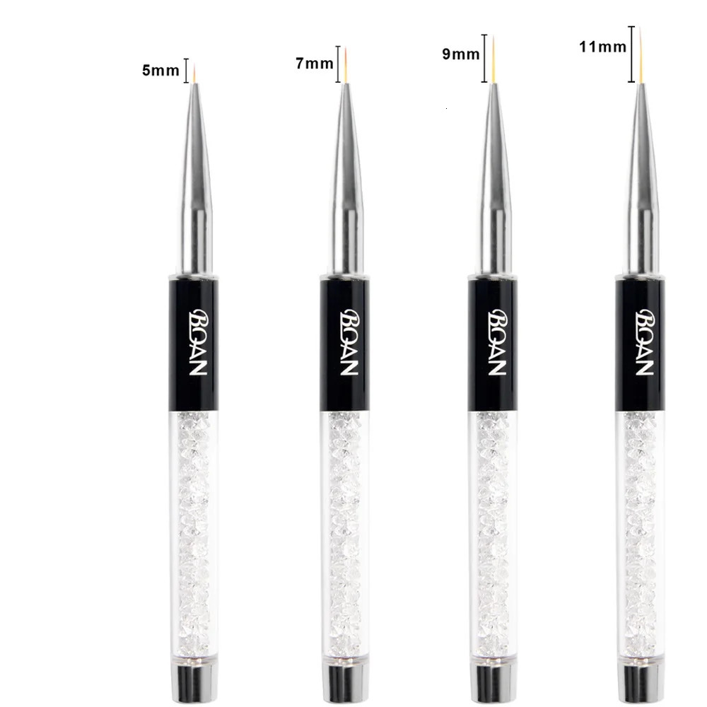 BQAN Professional 5mm/7mm/9mm Nail Brush Hand Draw Tips Drawing Line Painting Pen Tools Manicure Nail Art Brush Decoration 250716
