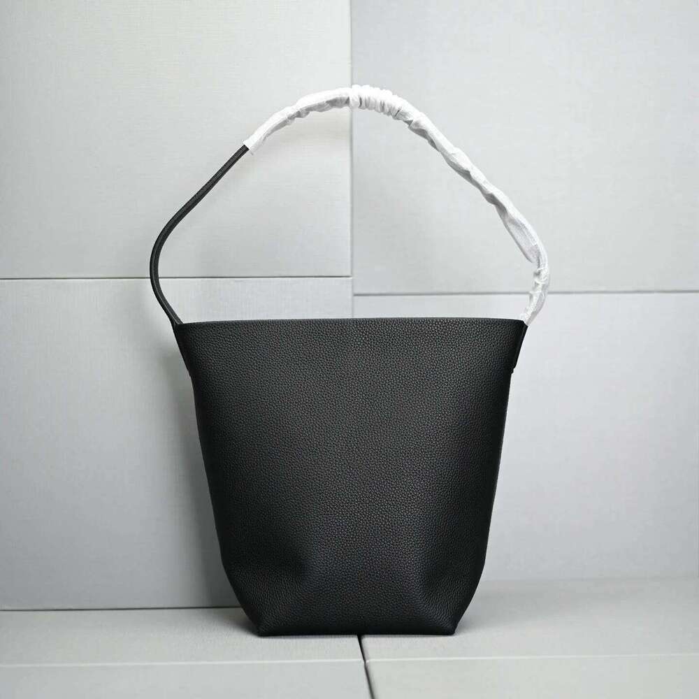 Leather Bucket Handbag Women's Tote Bag Large Capacity Simple Fashion New Top-Grain Cowhide