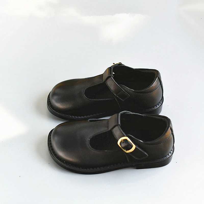 New High-end Genuine Leather Baby Girls Leather Shoes Spring Cowhide Soft Bottom Princess School Shoes Boys Flats Shoes XJ250724