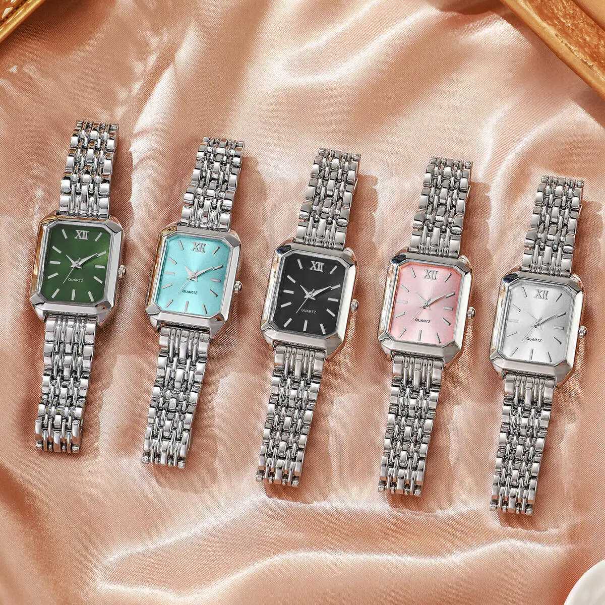 Fashion Rectangle Women Quartz Watch Luxury Analog Wristwatches Reloj Mujer Girls Clock GiftWithout Box W250724