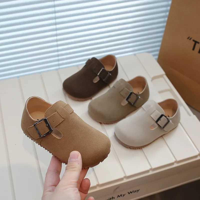 2024 Spring Autumn Childrens Casual Simple Mary Jane Shoes Versatile Non-slip Boys Girls Leather Shoes XJ250724