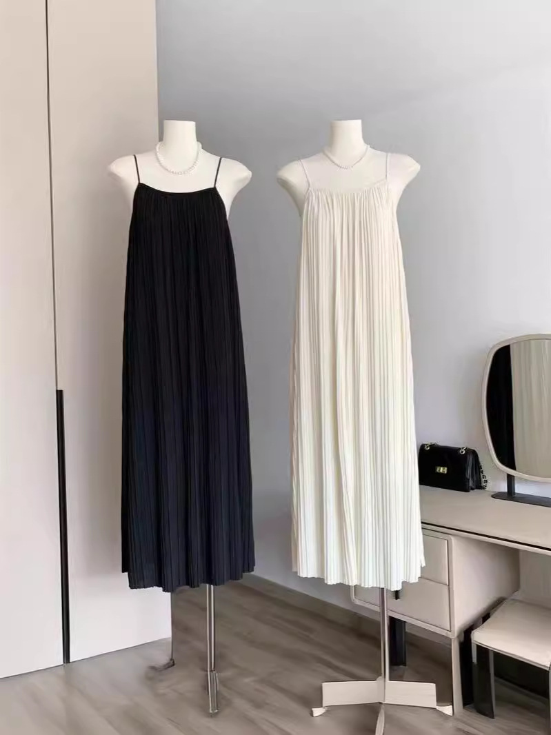 HM130 Lazy style thin style slimming inner wear outer wear temperament lady solid color versatile long skirt