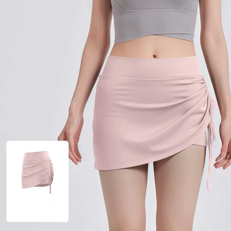 Sports culottes womens high waist fake two pieces running yoga tennis skirt quick dry stretchy badminton gym pants XJ250724