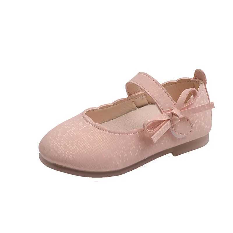 New Children Leather Shoes Fashion Childrens Bow Princess Shoes Little Girls Soft Comfortable Casual Shoes H824 XJ250724