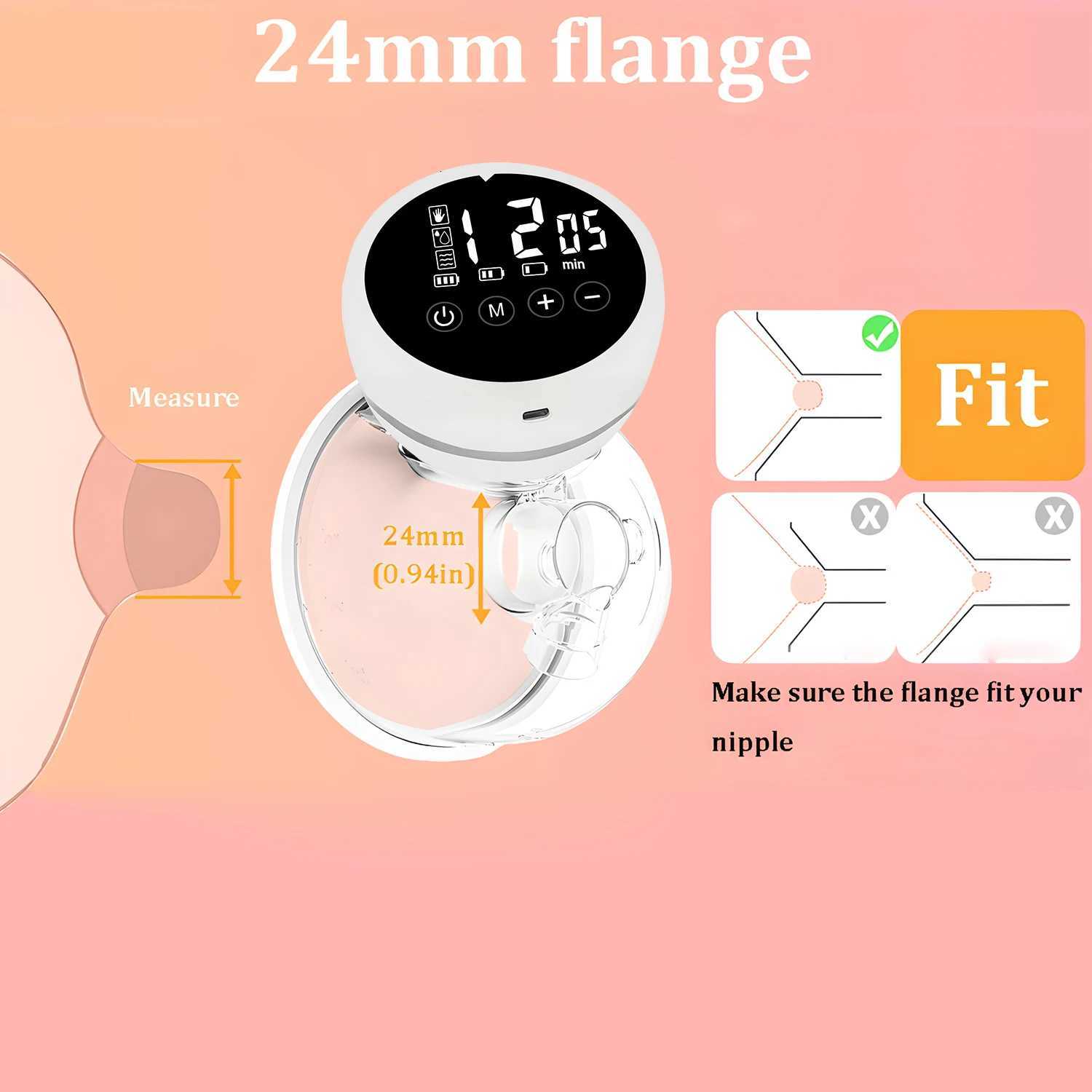 1PCS Wearable Electric Breast Pump Silent Milk Collection Hands-free Invisible Automatic Intelligent Breast Pump Portable Travel X250724