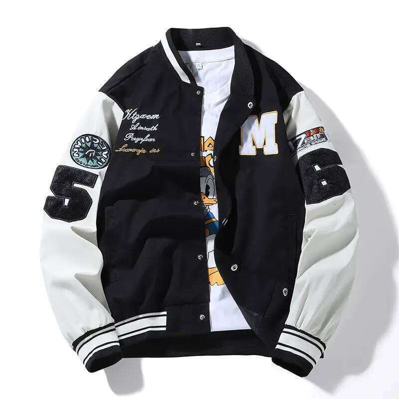 Women's Wear Streetwear Uniform Oversized Coat Student High Quality Youth Baseball Jackets Women Loose Casual Fashion Jacket Men's