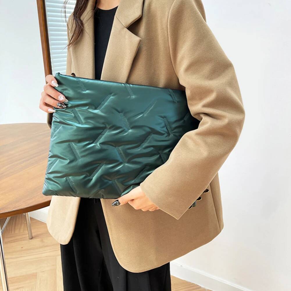Sleeve Women Puffer Laptop Carrying Case Cover Clutch Notebook Bag For Pro 14 Inch Book Air 13 Inch