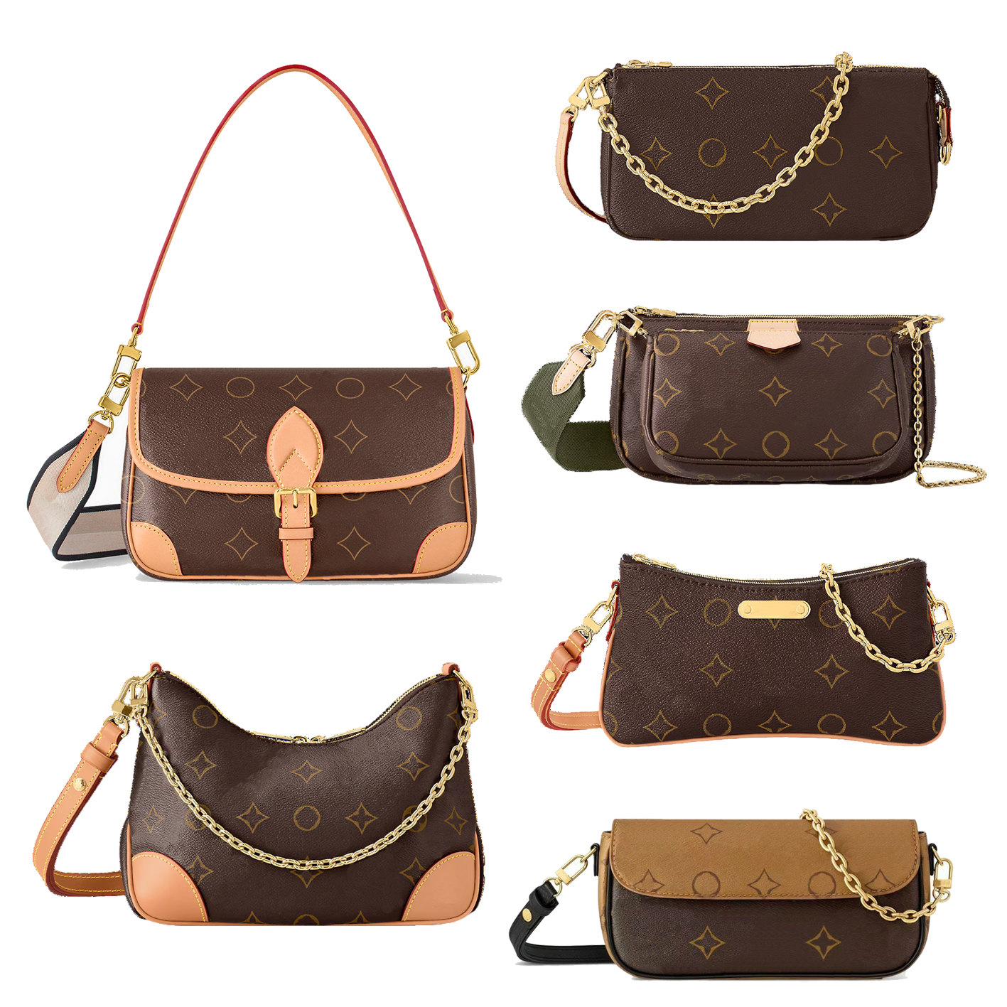 10A Designer bags tote M45985 M81098 LOOP wallet on chain ivy baguette bag Luxury Shoulder leather DIANE messenger bags new crossbody Clutch handbag fashion bag