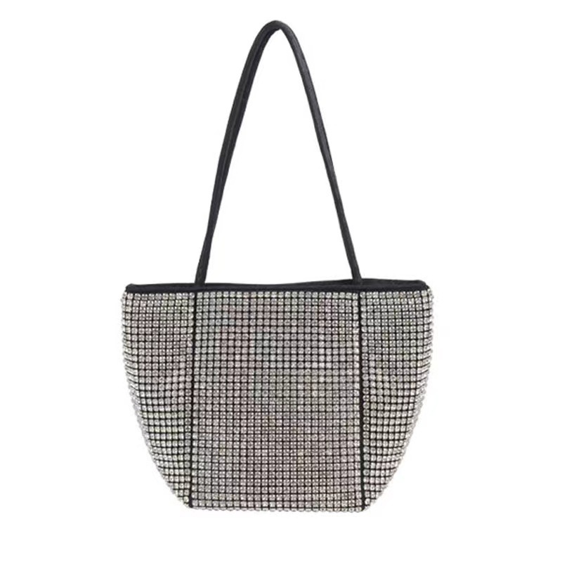 Elegant Womens Evening Handbag with Sparkling Rhinestones - Perfect for Weddings & Formal Events
