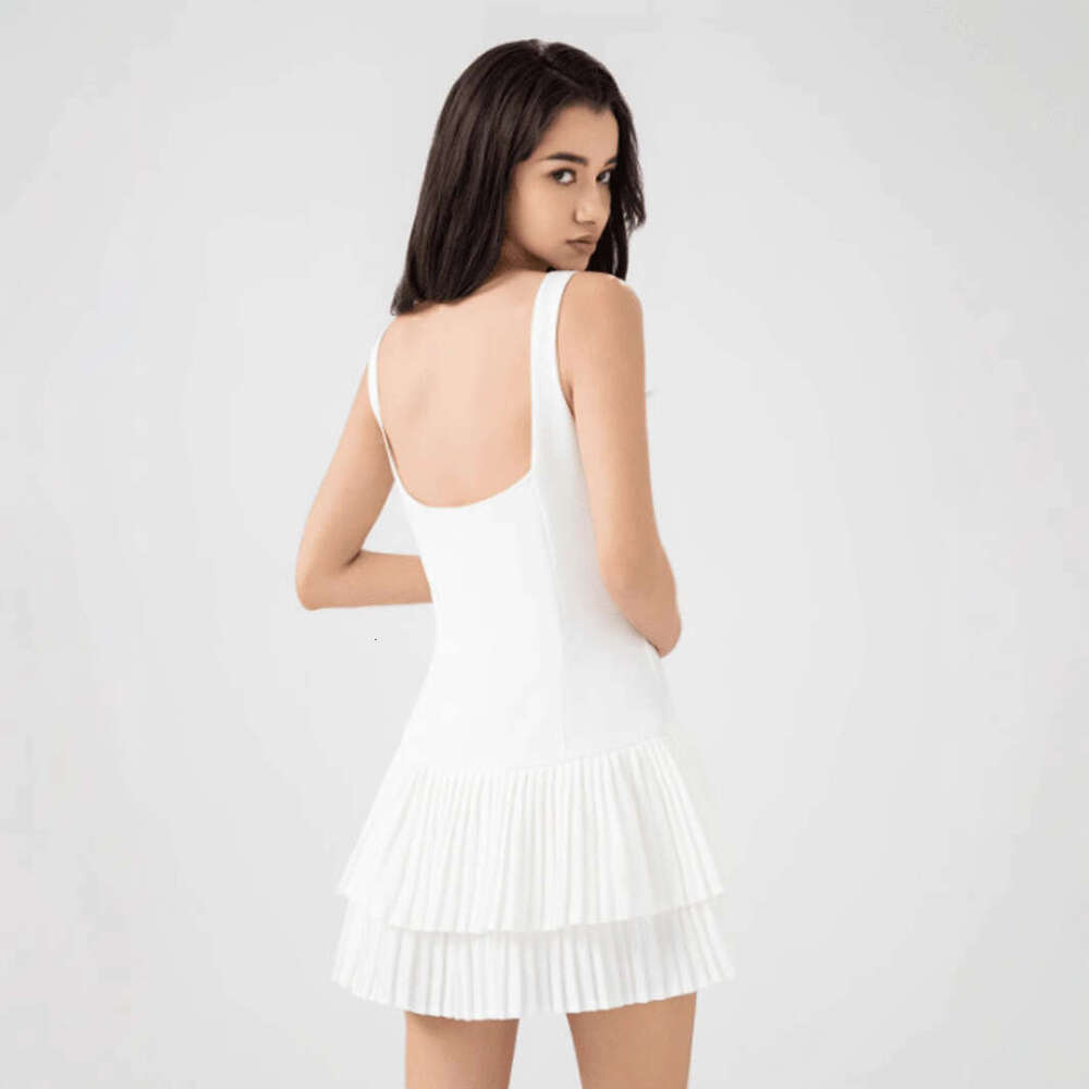 TRAFZA Style Spring Summer New Women's Wide Pleated Jumpsuit Dress B5