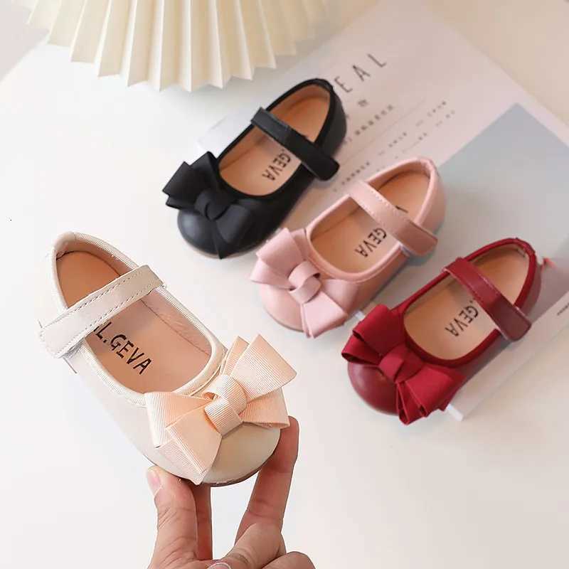 Girls Shoes Girl Leather Shoes Autumn Baby Walking Shoes Bow Mary Jane Flat Bottom Lolita Shoes Child Dress Shoes for Girls XJ250724