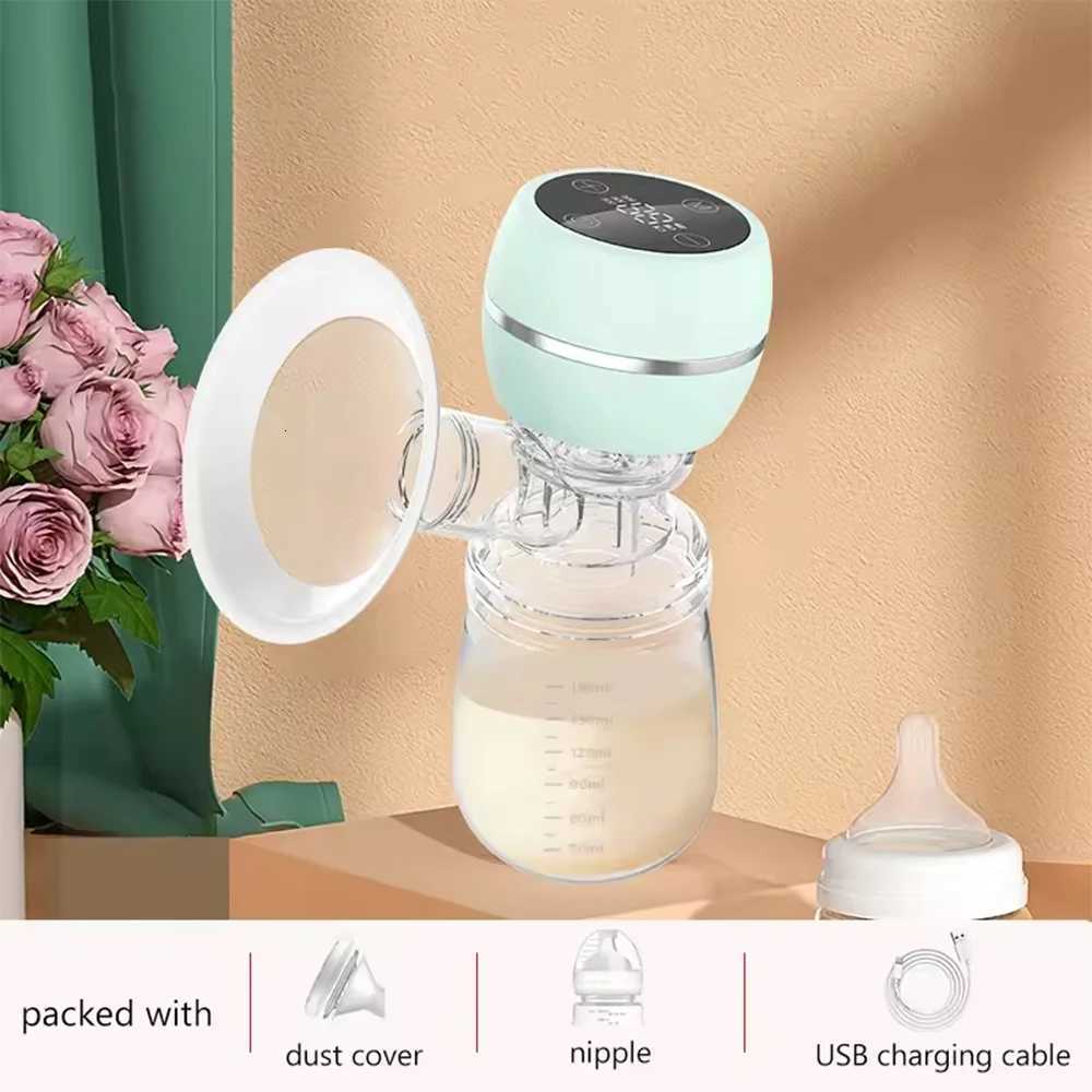 Portable Integrated Electric Breast Pump with LED Screen for Breastfeeding with 3 Modes 9 Suction Levels Low Noise 180ml Milk Bottle X250724