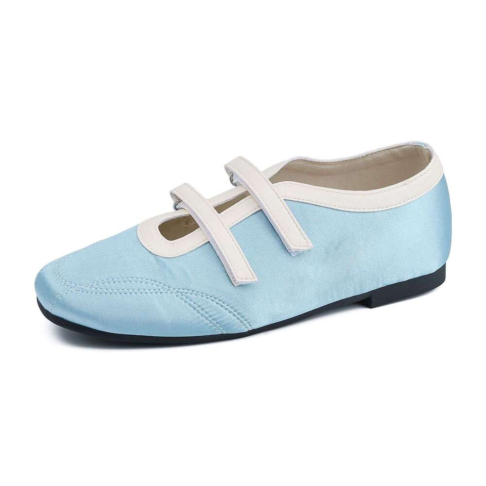 Ballet Single Satin Shallow Mouth 2025 Summer New Casual Korean Niche Shoes Women's Design Style
