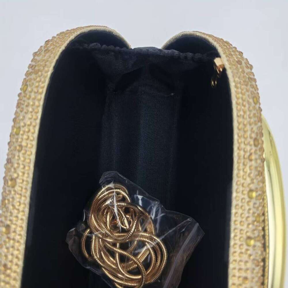 Designer Luxury Evening Diamond 2025 Shenglu New Glass Rhinestone Evening Clutch Shoulder Bag
