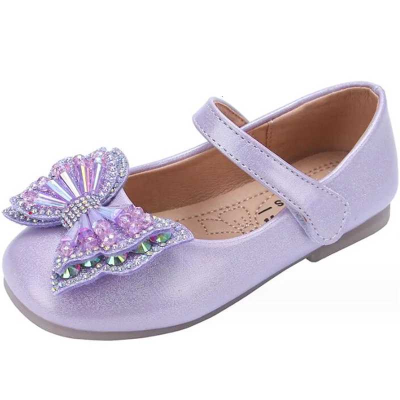 Children Leather Shoes Girls Black Performance Shoes Autumn Girls Princess Shoes White Beans Single Shoes Students Flat Shoes XJ250724