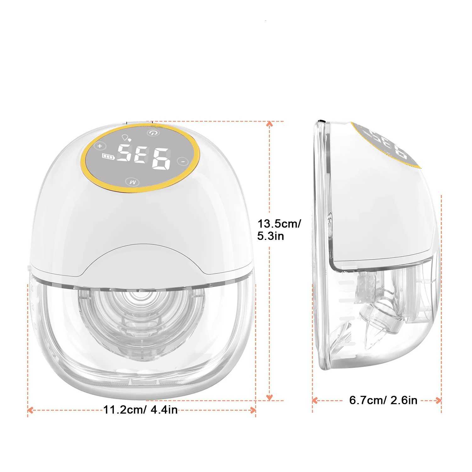 1pcs Wearable Breast Pump 180ML Hands Free Electric Breast Pump BPA-free Portable Breast Milk Automatic Breast Pump Machine USB X250724