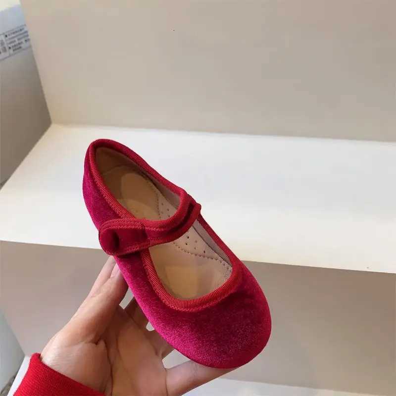 AncoBear Princess Flat Shoes for Baby Girls Kids Autumn Vintage Soft-sole Flatties with Low-cut Uppers Children Flats XJ250724