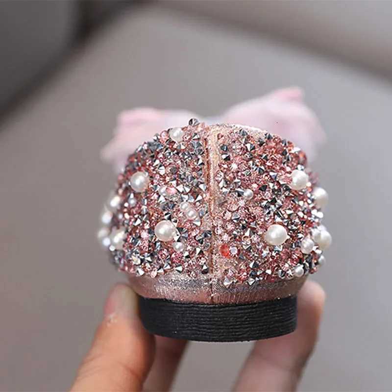 Spring Childrens Lace Bow Princess Shoes Girls Bling Sequins Leather Shoes Anti-Slippery New Kids Beaded Wedding Shoes G06142 XJ250724