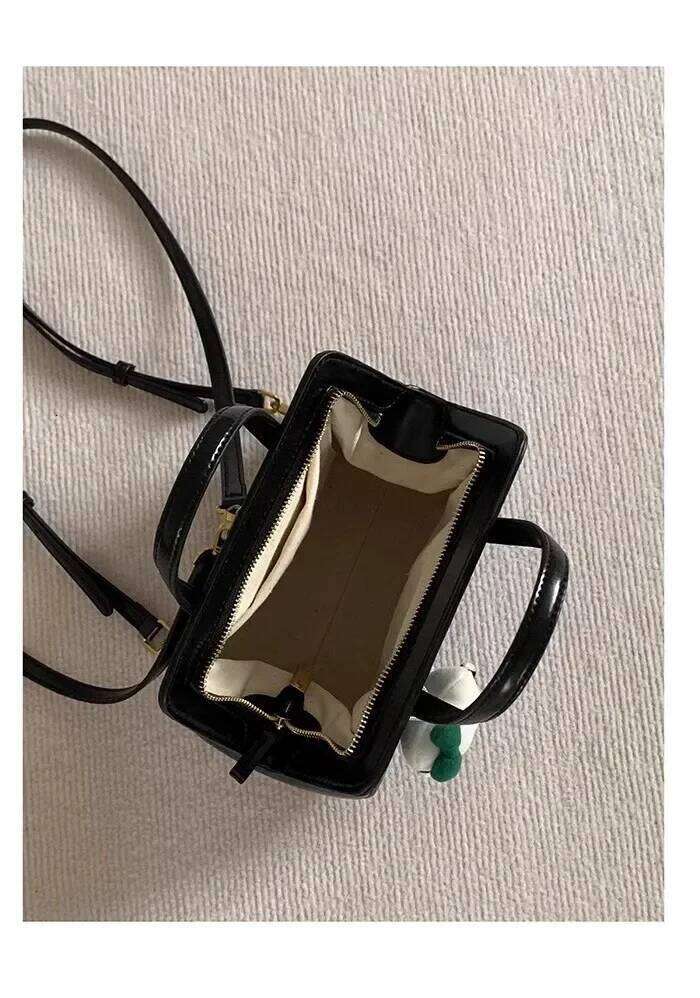 korea autumn new ins women's bag clip niche retro black tide handbag backpack women bags for students