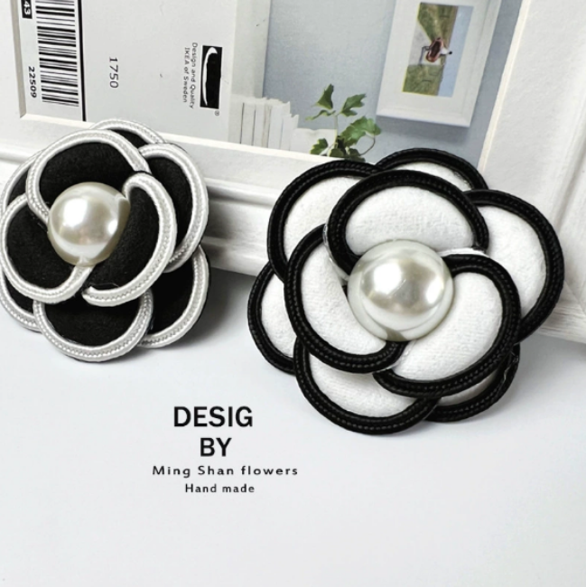 Pearl flower French semi-finished skirts headwear hair accessories brooches suit clothing accessories