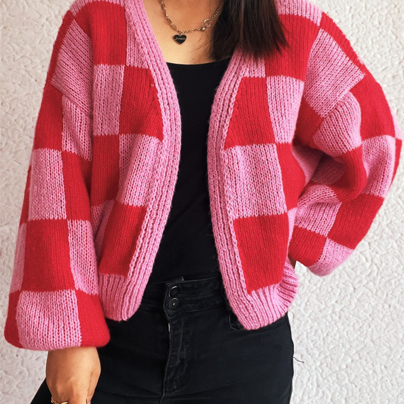 new Free shipping designer sweater for women Lazy style knitted sweater fashionable simple loose shoulder down style