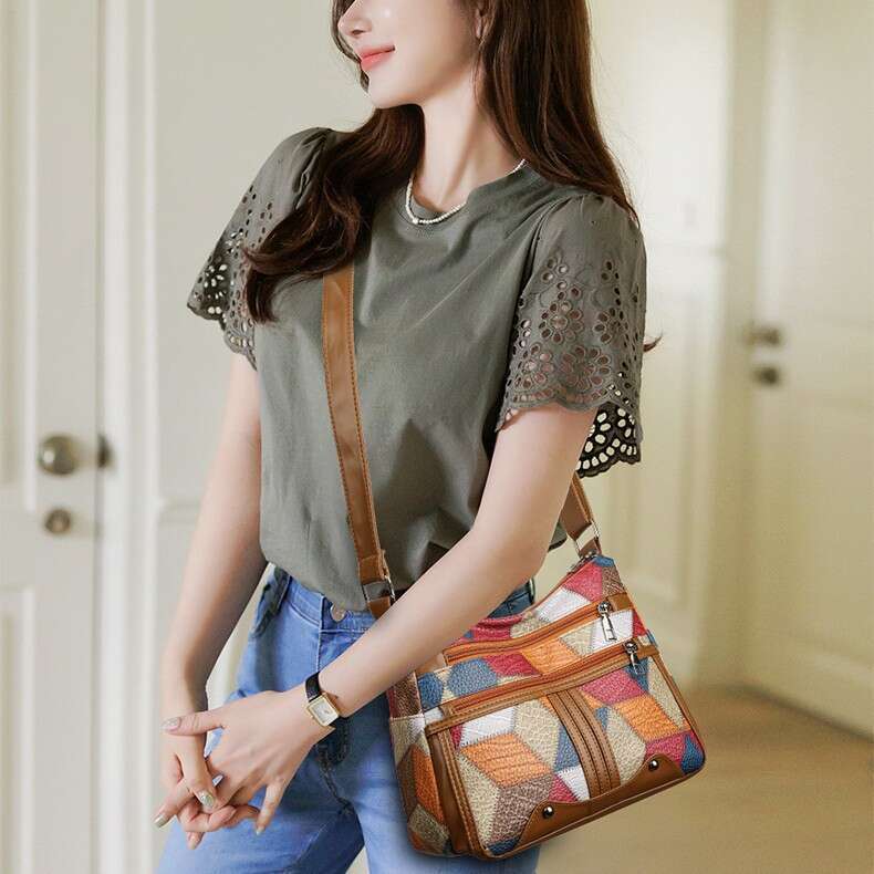 New Style Large Capacity Simple Single Shoulder Mom Elegant Fashionable Crossbody Bag for Middle-aged Women