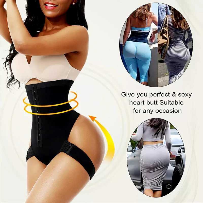 AfruliA Booty 2 in 1 Tummy Lift Up Butt Lifter Body Shaper High Waist Corset Control Panties Shapewear Belt W250724