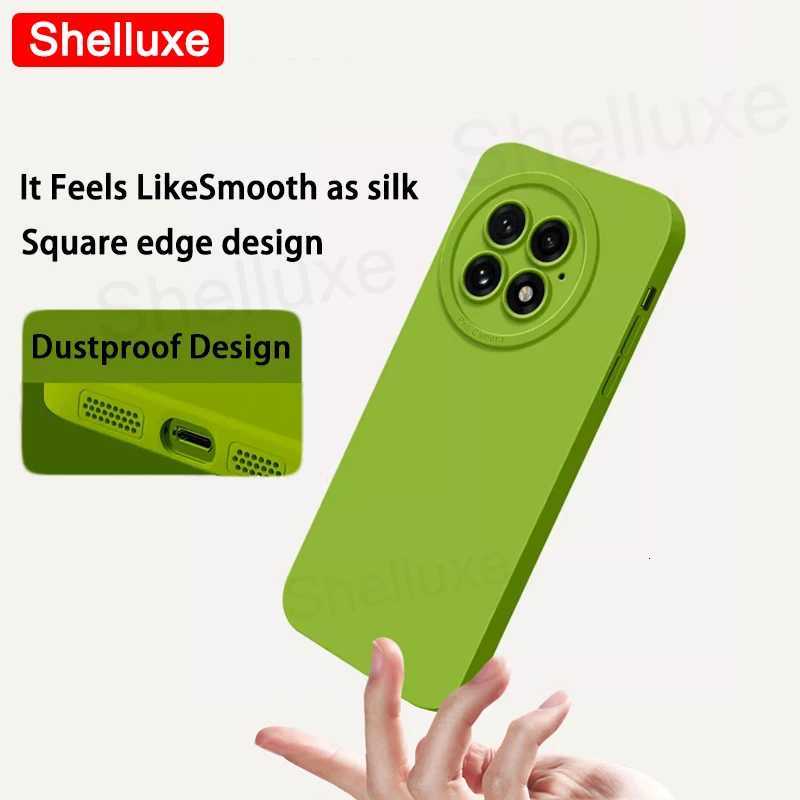 For OnePlus13 Case Shelluxe Square Liquid Silicone Soft Cover For OnePlus 13 13R 13T 13S OnePlus13R Silky-Feel Phone Cases Z250723