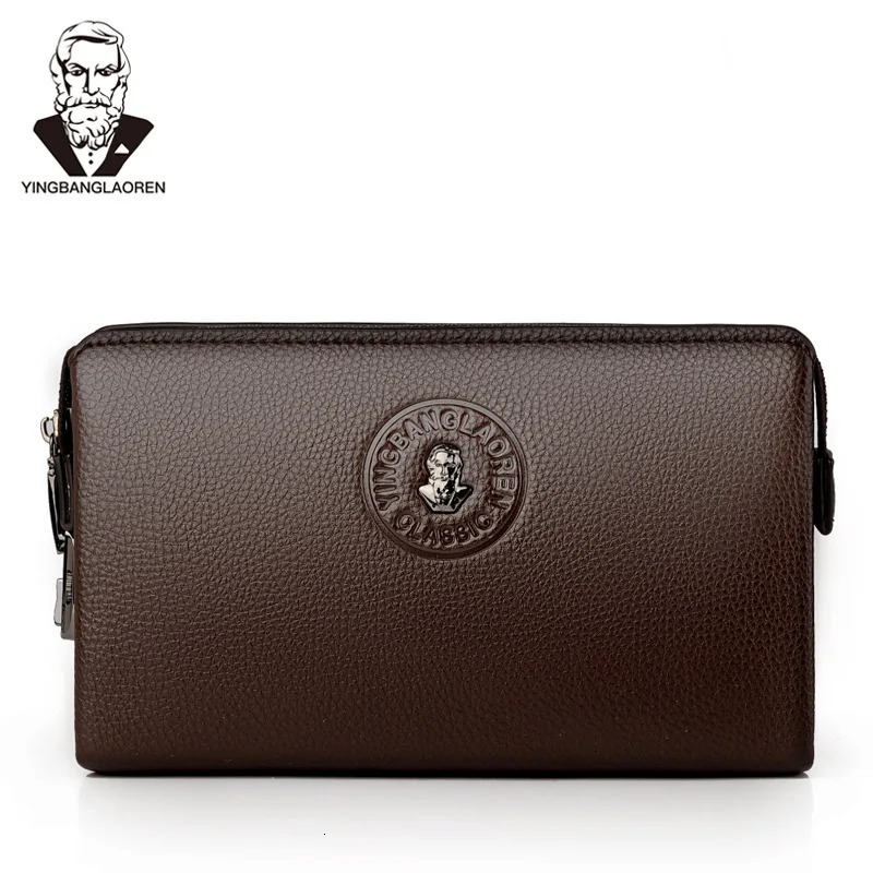 2025 Mens PU Leather Wallet Long Business Men Clutch Bags Anti-theft pas Fashion Zipper Man Purses Large Capacity Card Holder 250723