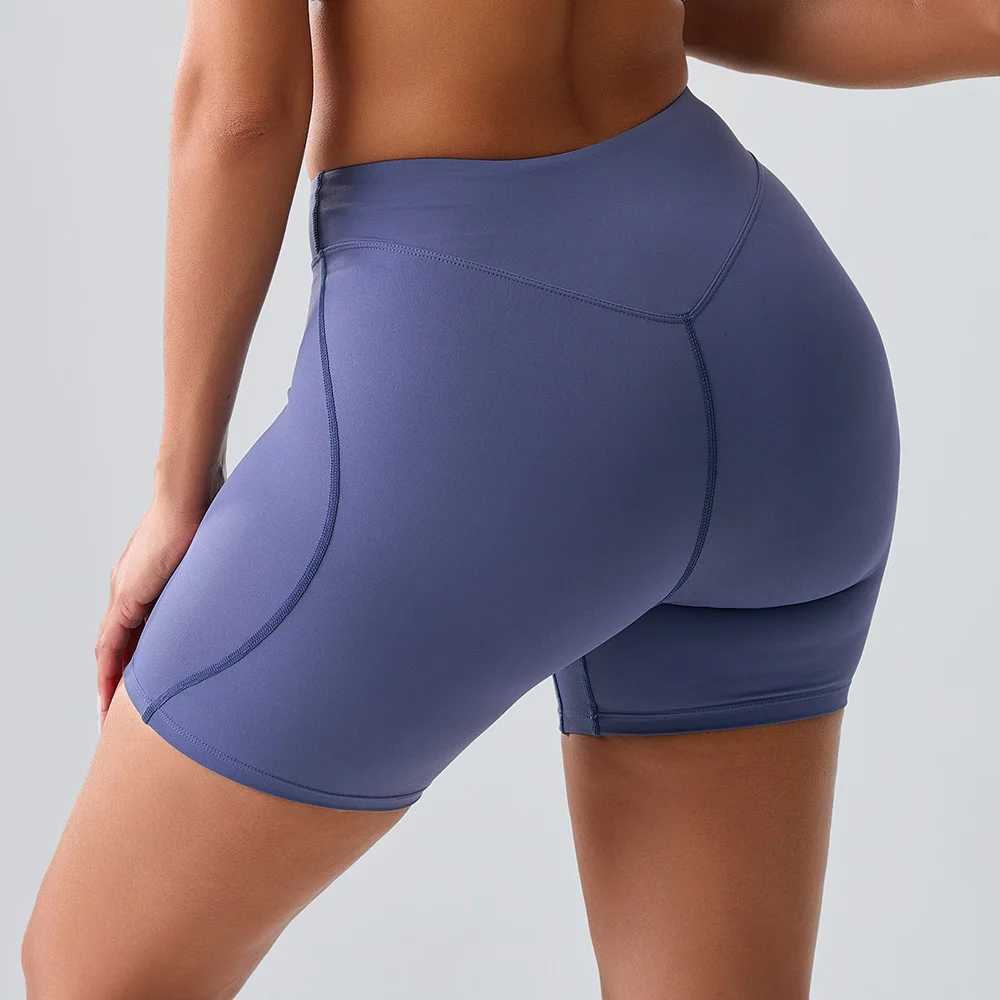 Yoga Shorts Women High Waist Butt Lifting Workout Fitness Tights Tummy Control Gym Running Stretch Pants Casual Sports Shorts XJ250724