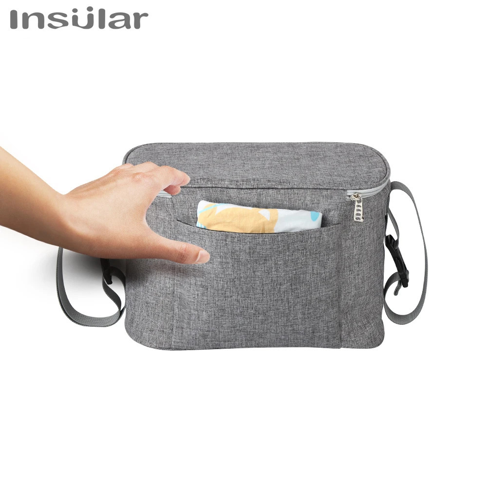 Baby Stroller Bag Nappy Diaper Mummy Carriage Hanging Basket Storage Organizer Travel Feeding Bottle Accessories 250724