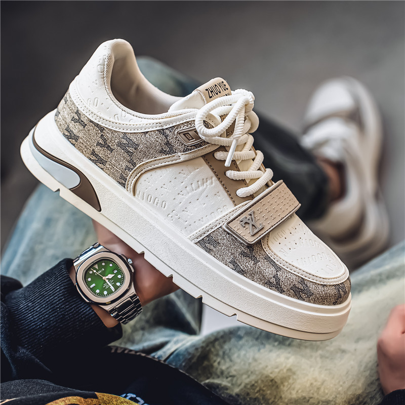 Designer Men's Shoes Spring 2025 New Style High-end trendy brand sports board shoes Thick-soled height-increasing versatile casual shoes Free shipping