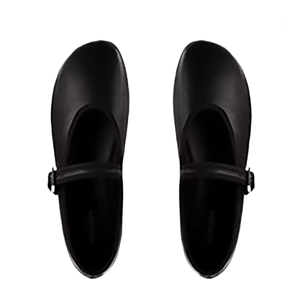 Designer Flat Soft Sole Single 2025 Spring Round Toe One Strap Shallow Mary Jane Shoes Women High-end Feel