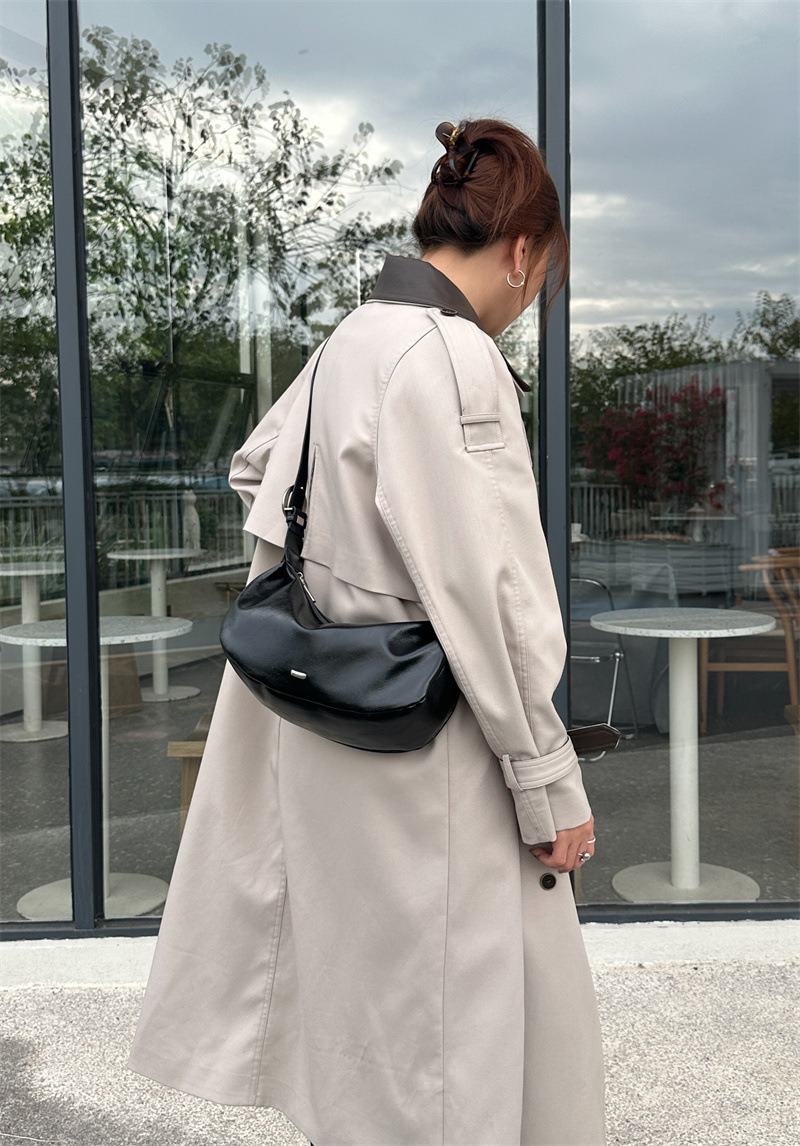 Designer Genuine Leather Horn 2025 New Niche Crossbody Phone Versatile Dumpling High-end Single Shoulder Light Luxury Women's Bag