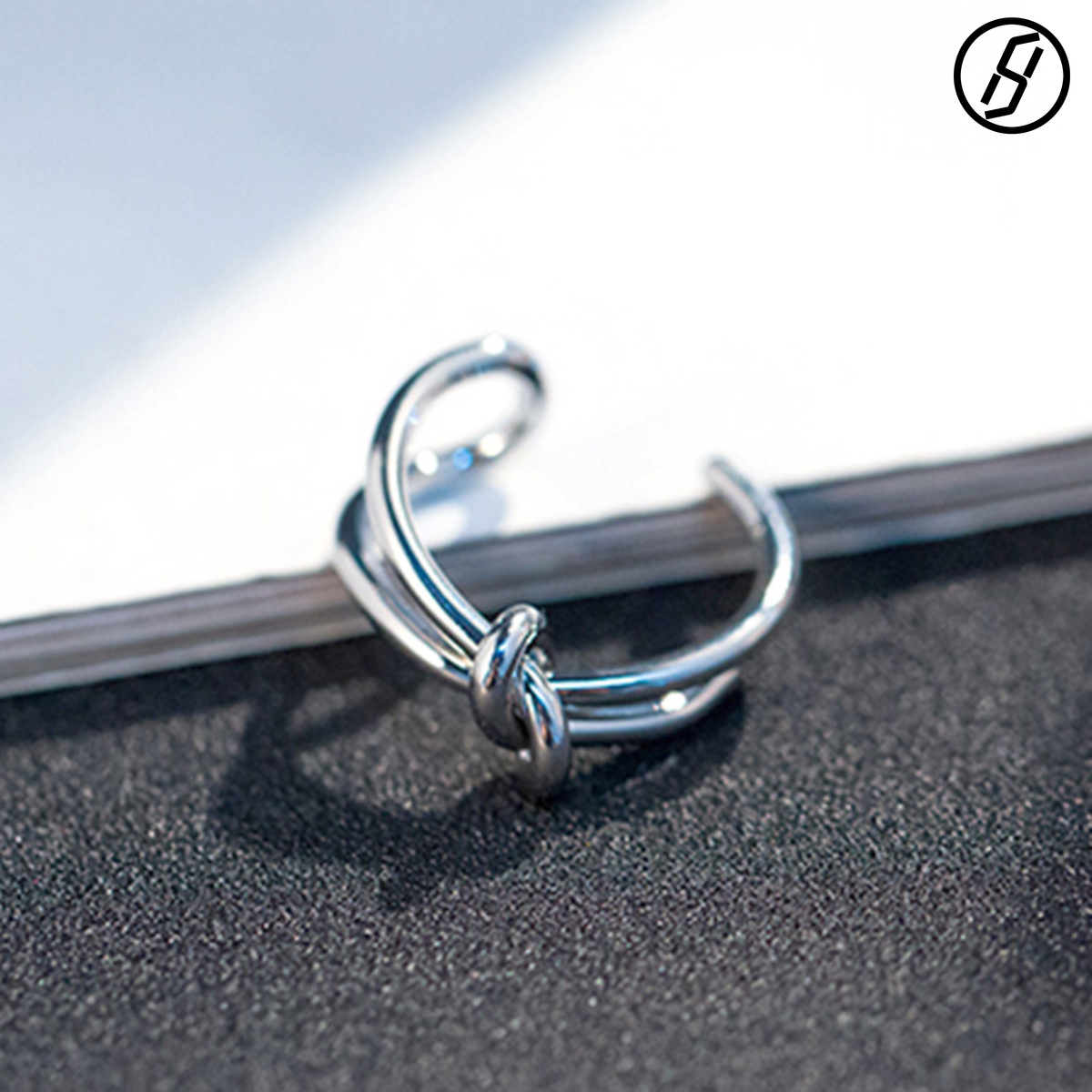 Hot Sale Trend Ring Jewlery Designer for Women Japanese and Korean Simple Women's Knotted Ring Accessories Korean Style Fashionable Index Finger 