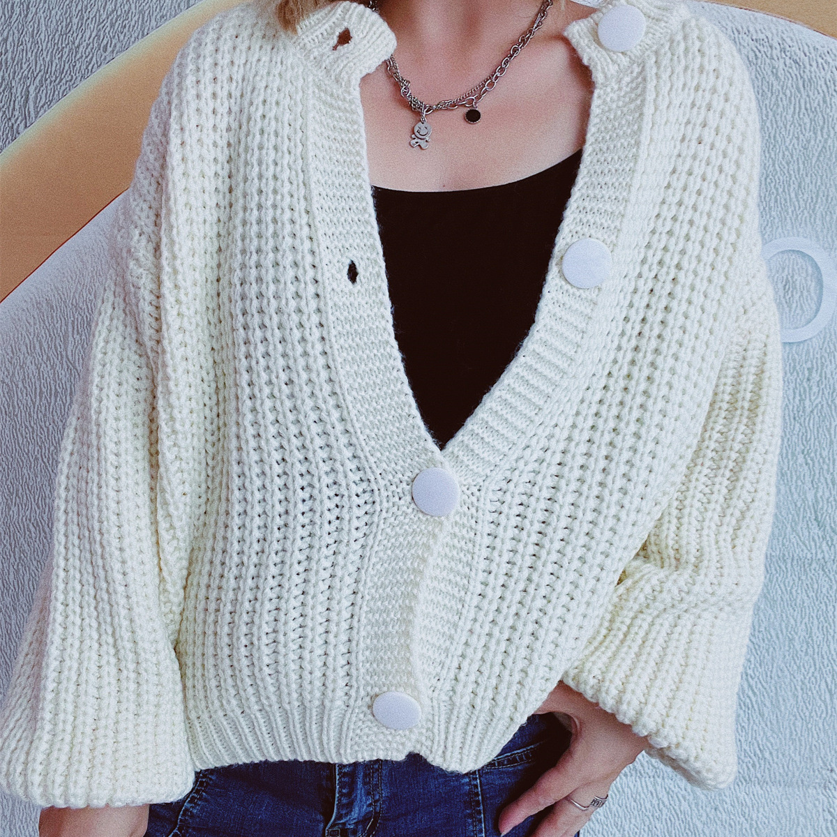 hot Free shipping designer sweater for women Fashionable sweater, warm and loose casual and lazy style knitted sweater