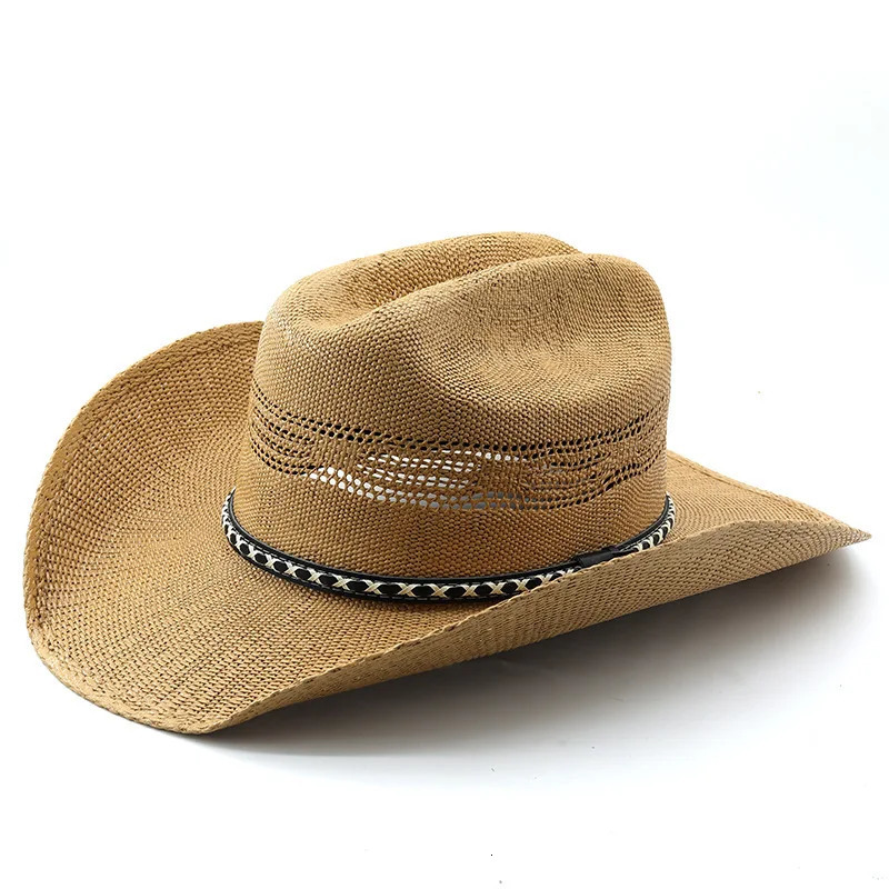 Selling Woven Handmade Straw Knights Cowboy Western British Jazz Hat 250722