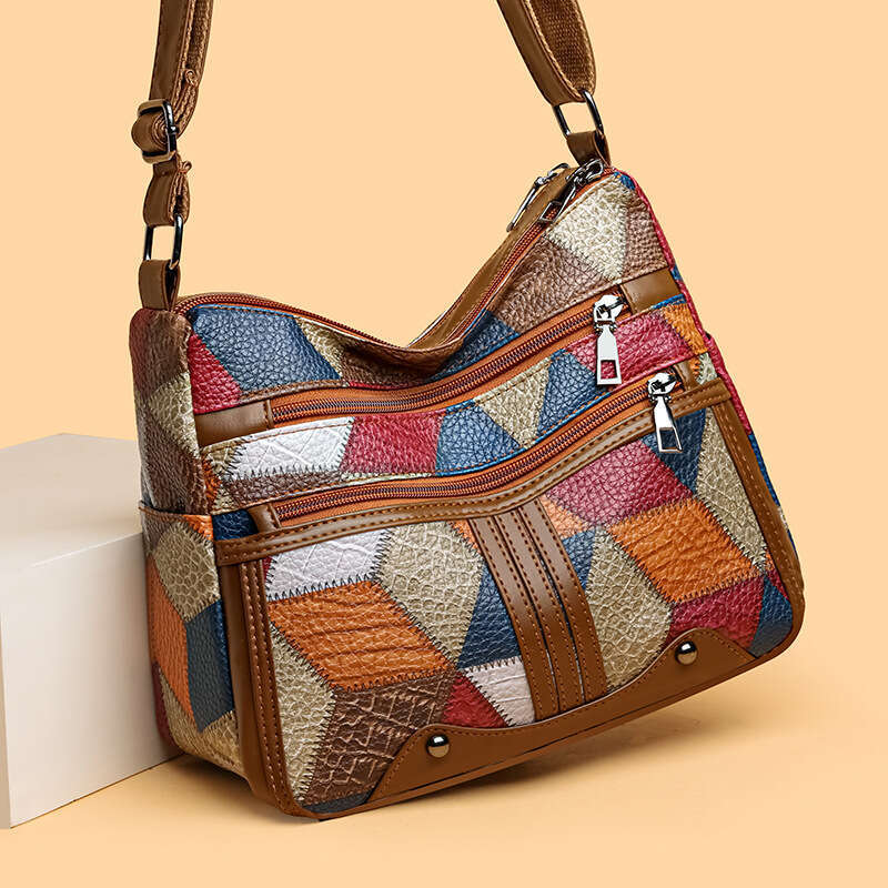 New Style Large Capacity Simple Single Shoulder Mom Elegant Fashionable Crossbody Bag for Middle-aged Women