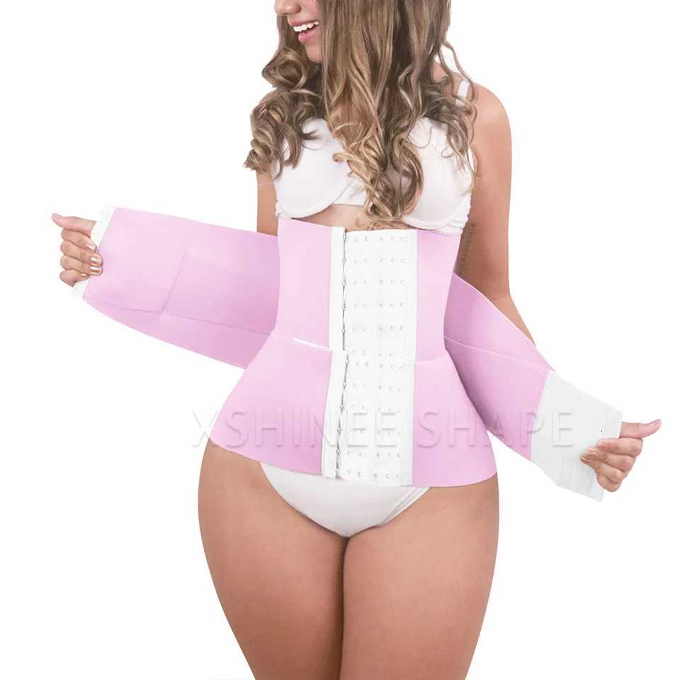 Colombian Waist Shaper Double Compression Corset Flat Belly Posture Correcting Body Shaper Tummy Control Slimming Belt W250724
