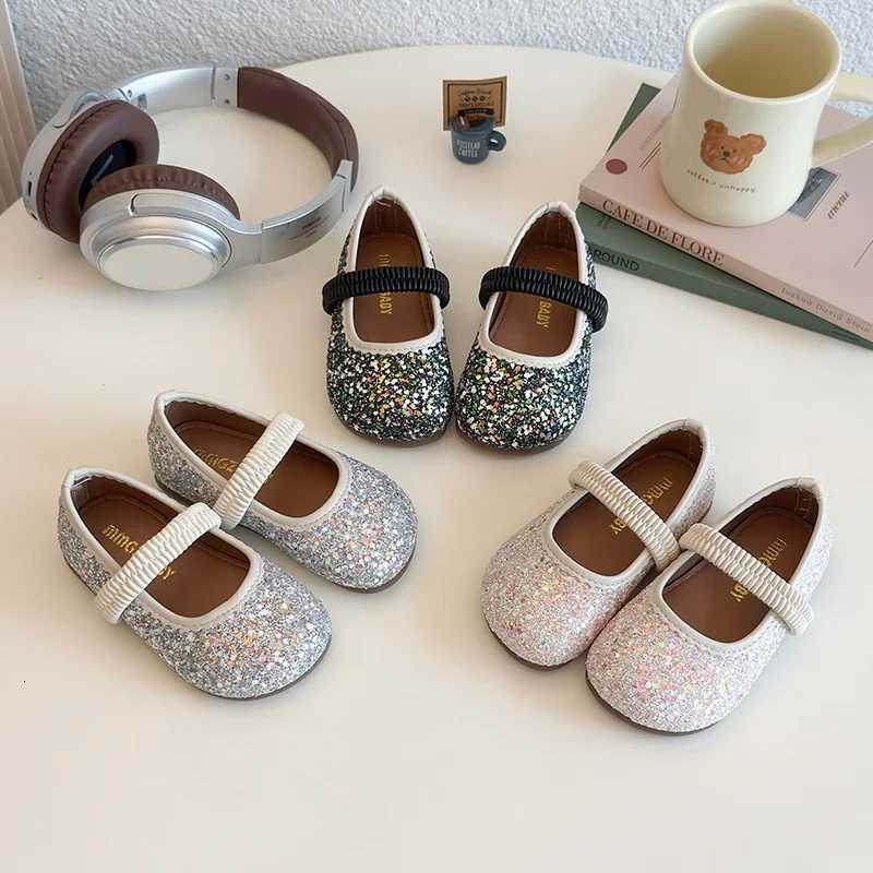 2025 Spring Autumn New Children Leather Shoes for Girls Fashion Korean Style Soft Bottom Anti-slippery Versatile Chic Par Shoe XJ250724