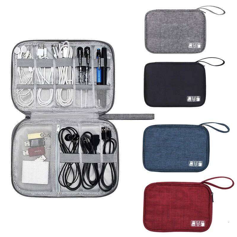 Digital Storage Bag USB Data Cable Organizer Portable Waterproof For Electronic Devices Earphone Line Charger Plug Travel
