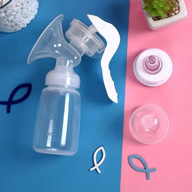 1PCS Painless Portable Manual Breast Pump - High Suction Chemical-Free Milk Collector for Postpartum Moms Milking Machine X250724