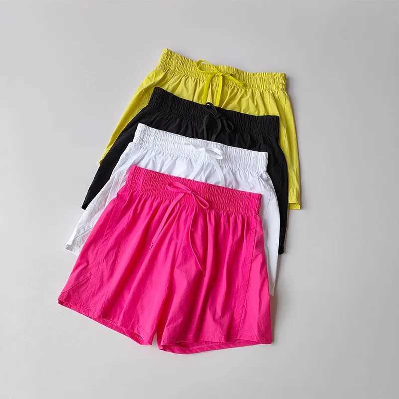 2-in-1 Quick-dry Yoga Shorts for Women Summer Sports Mesh Breathable Fitness Shorts High Waist Fitness Running Shorts XJ250724